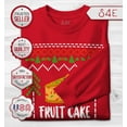 thumbnail image 2 of S4E Men's Fruit Cake Christmas Holiday Long Sleeve ShirtSmall Red, 2 of 4