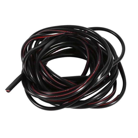 BIMZUC 5M Flexible Rubber Door Edge Guard – U‑Channel Trim Protector for Cars, Bumper & Grille, Black