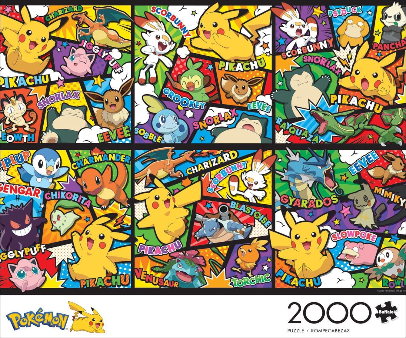 Buffalo Games - Pokemon - Panels - 2000 Piece Jigsaw Puzzle