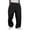 Black, variant on LNZGNM Baggy Sweatpants for Men Open Bottom Wide Leg Mens Cargo Sweatpant Elastic Waist Fall Cotton Sweatpants Casual Hiking Athletic Gym Joggers with Pocket, Black L