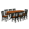 thumbnail image 2 of East West Furniture Dining Room Set Black & Cherry, PLNO9-BCH-W, 2 of 4