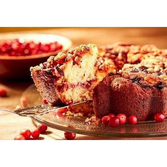 My Grandma's Cape Cod Cranberry Coffee Cake - 3.1 LB |Fresh Cranberries & Walnuts |Kosher Certified