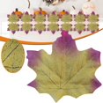 thumbnail image 4 of Fall Leaves, Fake Fall Leaves Autumn Maple Leafs, Fall Leaves for Crafts, Artificial Faux Fall Foliage,Fall Party Table Wedding Decor, Fall and Thanksgiving Decorations, 4 of 5