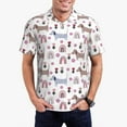 thumbnail image 1 of Fotbe Cute Dog Camiseta Polo de Golf para Hombre con Estampado – Camisa Deportiva Transpirable con Cuello Abotonado-3X-Large, 1 of 6
