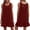 Red, variant on ClodeEU Women's Solid Color Crewneck Backless Tie Back Loose Fit Tank Dress ,Casual Sleeveless Knee Length Dress Pink,Womens Plus XL