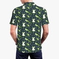 thumbnail image 6 of Salouo Green Frogs for Men's Short Sleeve Polo Shirts,Polo Shirts for Men Performance Short Sleeve Golf Shirt Athletic Casual Collared T-Shirt-4X-Large, 6 of 8