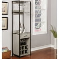 thumbnail image 3 of Furniture of America Soby Contemporary Metal 6-bottle Wine Rack with Shelves by  Natural, 3 of 5