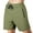 Army Green, variant on Pepypepy 100% Cotton Men’s Shorts with Zipper Pockets – Soft Lightweight Athletic, Size: S-XXL