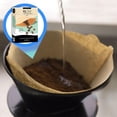 thumbnail image 3 of Cone Coffee Filters #4 – Unbleached Natural Paper, 200 Count (2 x 100), Fits 8–12 Cup Drip Coffee Makers, Biodegradable Coffee Filter Paper, 3 of 4