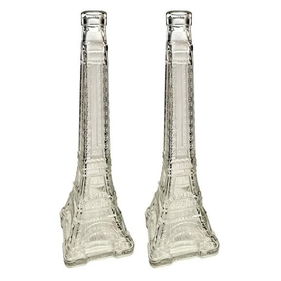 Home Brew Ohio Eiffel Tower Flint Liquor Bottle 500ml Set of 2