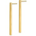 thumbnail image 2 of 14K Yellow Gold Polished Post Dangle Bar Earrings - 35mm, 2 of 6