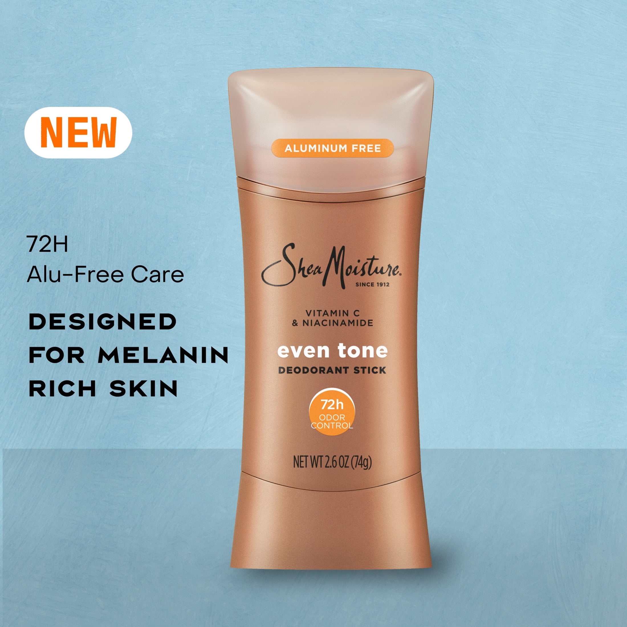 Shea Moisture Deodorant Stick Fresh for 72h Odor Control Aluminum Free 2.6 oz