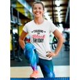 thumbnail image 2 of Training 4 Shopping Day Medium Front Quote Weight Graphic Women T-Shirt, Female Medium, 2 of 4
