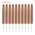 thumbnail image 1 of Ganchos de ganchillo, mango de bambú, agujas de coser, herramientas de bordado, una sola cabeza, 0,5 mm 10 Piezas Eigraketly HA006418-01, 1 of 6