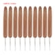 thumbnail image 1 of Ganchos de ganchillo, mango de bambú, agujas de coser, herramientas de bordado, una sola cabeza, 0,5 mm 10 Piezas Methold HA006418-01, 1 of 6