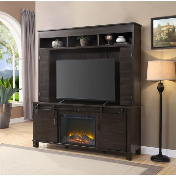 Acme Furniture ACME Apison Entertainment Center w/Fireplace, Espresso