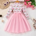 thumbnail image 7 of Staki Girls Long Sleeve Dress Girls Dresses Toddler Winter Long Sleeve Party Tulle Dresses for Girls(Pink,5-6 Years), 7 of 7
