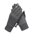 thumbnail image 2 of par de guantes grises para exteriores, modelos deportivos para hombre, pantalla táctil acolchada, cálidos, impermeables, ciclismo, 2 of 7