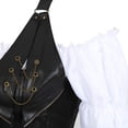 thumbnail image 5 of Grebrafan Blouse Gothique Rétro, Corset en Cuir et Jupe Tutu Ensemble 3 Pcs Femmes TP Noir, 5 of 5