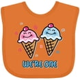 thumbnail image 3 of Inktastic Ice Cream We're One Twin Boy & Girl Boys or Girls Baby Bib, 3 of 4