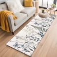 thumbnail image 3 of Vintage Floral Area&nbsp;Rug 2x6ft Botanical Farmhouse Beige Rustic Leaf Flower Non-Slip&nbsp;Washable Square&nbsp;Rugs Soft Felt Indoor Floor Mat for Bedroom Kitchen Living Room Bathroom, 3 of 9