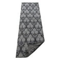 thumbnail image 4 of RUGSOTIC CARPETS HAND KNOTTED SILK AREA RUGS - 2'6''x10', Runner, Gray Black, Floral Modern Design, High Pile Thick Handmade Anti Skid Area Rugs for Living Room, Bed Room (NS1221), 4 of 5