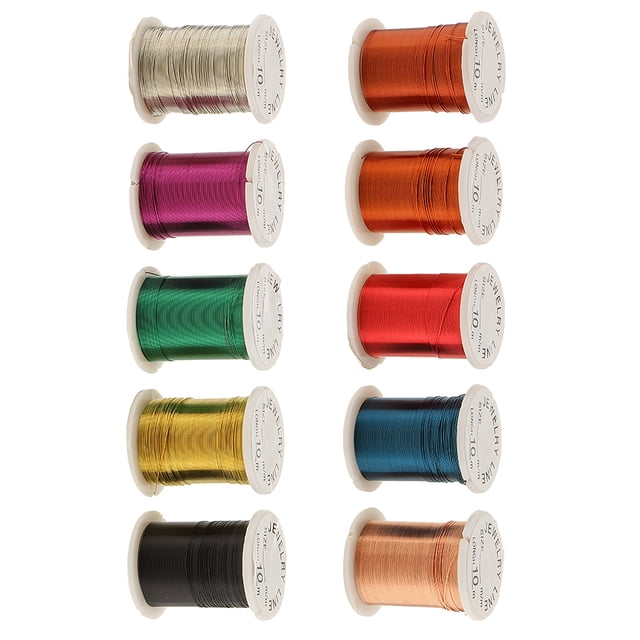Cordón de Joyería BLESIY Rollo de alambre de cobre 2.5cm Color aleatorio