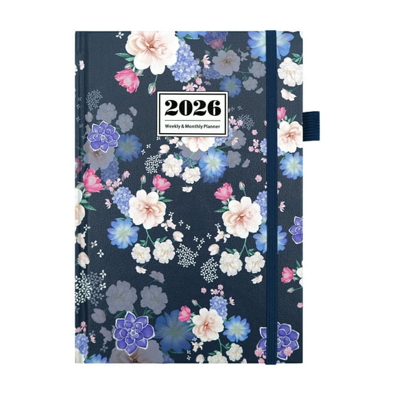 2025-2026 Weekly Monthly Planner With Alphabet Design Stylish Hardcover, All-In-One Efficiency Tool Combines Monthly Calendars Weekly Schedules Daily To-Do Lists, Organized Layout