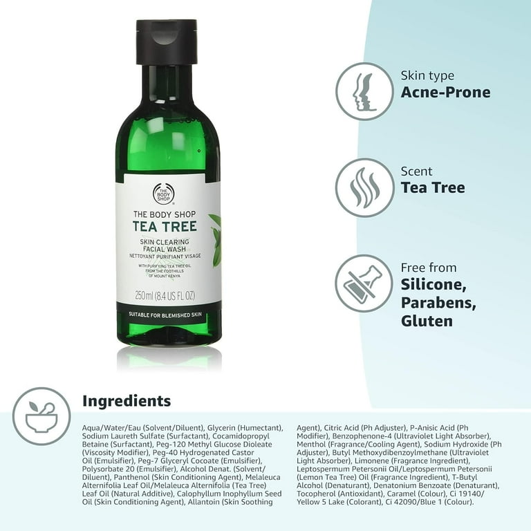 Tea tree skin 2024 clearing facial wash
