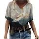thumbnail image 1 of Gibobby Blusa de Trabajo de Manga Corta Sleeve Tops Fashion Casual Short Impressed Women's Crew cuello T camisa Summer Tee Women's Blouse(Gris,M), 1 of 3