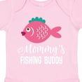 thumbnail image 4 of Inktastic Mommys Fishing Buddy Girls Girls Baby Bodysuit, 4 of 5