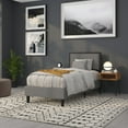 thumbnail image 5 of BizChair Metal Upholstered Twin Size Headboard in Dark Gray Fabric, 5 of 12