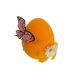 thumbnail image 2 of Huevos De Espuma 1 pieza de huevos de Pascua flocados de color naranja, decoraciones de terciopelo de espuma para ventanas del hogar y decoración de fiestas. Rkxzt, 2 of 9