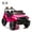 Pink, variant on Okybaby 12V Kids Ride On Truck Car with Remote Control&Four-wheel Suspension, Toddler Electric Ride on Toys with Dual Motor,LED Light/USB/Bluetooth/Bonus Stickers for Kids 2+,Black