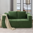 thumbnail image 2 of Modern Fold-Out Sofa Bed, Modern Minimalist Sofa with Side Pockets, Convertible Chaise Floor Couch & Sleeping Mattress for Living Room, Bedroom, Apartment & Office, 2 of 10