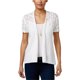 thumbnail image 1 of Style & Co. Suéter cárdigan con textura de algodón para mujer, blanco, grande, 1 of 1