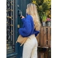 thumbnail image 4 of Wyeysyt Womens Cardigan Sweater Button Down Long Sleeve Chunky Soft Knit Sweater Fall Open Front Loose Casual Cardigan Coat, 4 of 7