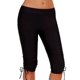 thumbnail image 1 of Gibobby Pantalon yoga mujer Calzoncillos Boardshort Traje de baño sólido Swim Short Plus Bottom Mujeres Tamaño Swim Yoga Pantalones(Negro,G), 1 of 5