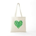 thumbnail image 5 of CafePress - Irish Shamrock Heart Tote Bag - Unisex Canvas Tote Bag, Beige, 1-Piece, 5 of 6