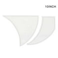 thumbnail image 2 of 12.5” Patchwork Ruler Professional DIY Acrylic Twisted Pinwheel Quilting Template for Tailors（2Pcs/1 Set), 2 of 7
