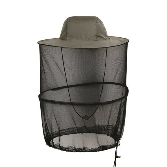 Fishing Cap with Net Hat Portable Men Sunscreen Bucket Hat Lightweight