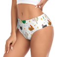 thumbnail image 2 of Fotbe Funny Chicken Calzones Estampados para Mujer – Ropa Interior de Algodón, Cómoda, Suave y Elástica-Medium, 2 of 6