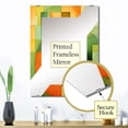thumbnail image 3 of Designart "Watermelon Pattern in Green and Yellow V" Melon Oversized Wall Mirror - Traditional Food Office Mirror Wall Decor - Multiple Color Options, 3 of 6