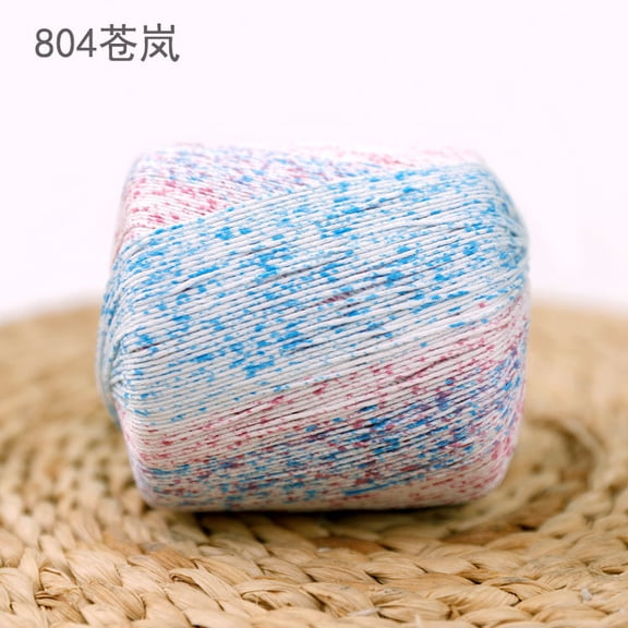 XmhyTop-A 80g Multicolor Crochet Thread Premium Cotton Thread for Detailed Handwork, Versatile Threadart Crochet Supplies,Multicolor 04