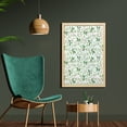 thumbnail image 2 of Leaf Wall Art with Frame, Ivy Patterns with Tiny Green Leaves Branches Creme Contemporary Illustration, Printed Fabric Poster for Bathroom Living Room, 23" x 35", Green Brown, by Ambesonne, 2 of 2