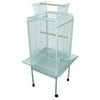 Ymlgroup EF22 1 by 2" Bar Spacing Play Top Parrot Bird Cage - 22"x22" in White