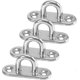 thumbnail image 1 of 4pcs Screw-in Wall Hook U-shaped Stainless Steel Screw-in Hook Stainless Steel Eye Plate Xxf, 1 of 4
