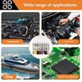 thumbnail image 4 of Kit de 25 Tipos de Conectores de Terminales de Cables Eléctricos para Automóvil - 660 Conectores de Crimpado Eléctricos Automotrices de 1 A 6,3 mm, 4 of 5