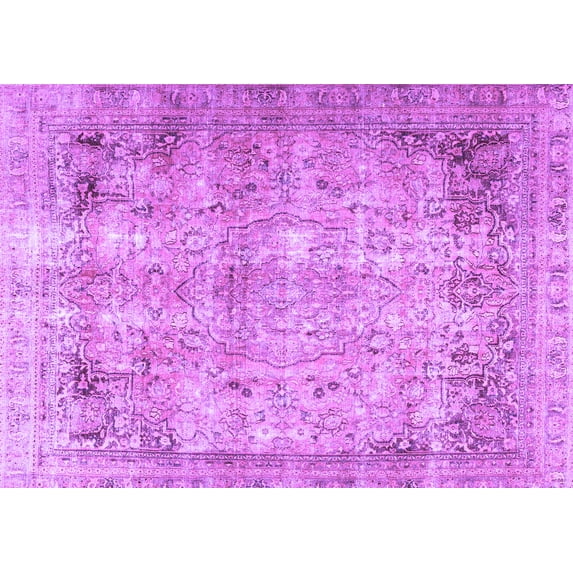 Ahgly Company Indoor Rectangle Persian Purple Traditional Area Rugs, 2' x 3'