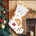 thumbnail image 4 of SKYSONIC Autumn Gnome Christmas Stocking 1pc, Large Fireplace Xmas Hanging Stockings with Plush Cuff for Family Holiday Party Decorations, 17.71 x 12.20 Inch, 4 of 7